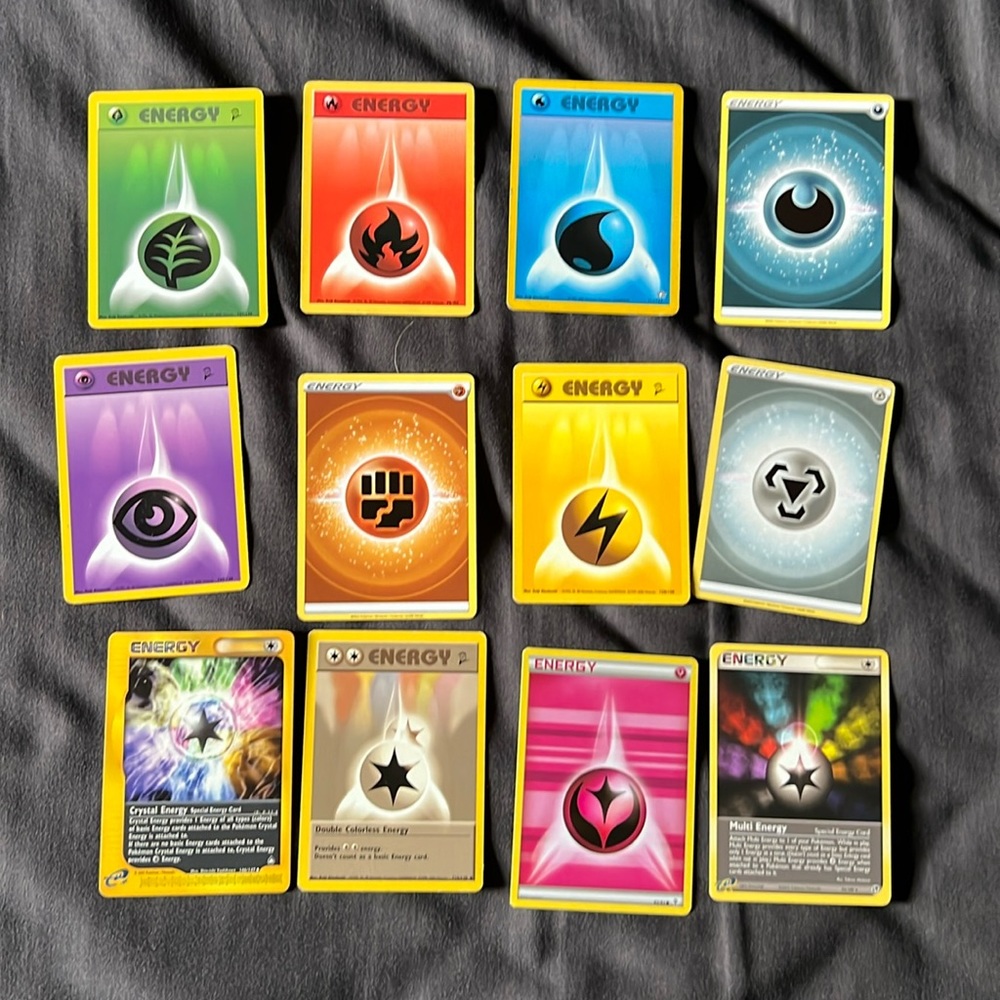 50 random energy cards